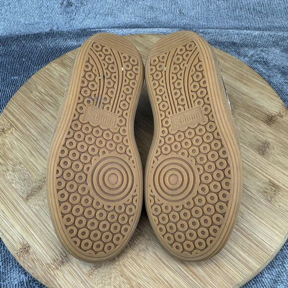 Puma Palermo Shoes Kids Size 13C Black White Gum Suede Casual Sneakers 397276-03 - Picture 7 of 8